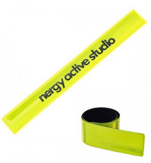 Reflective Slap Bracelets With Felt Backing